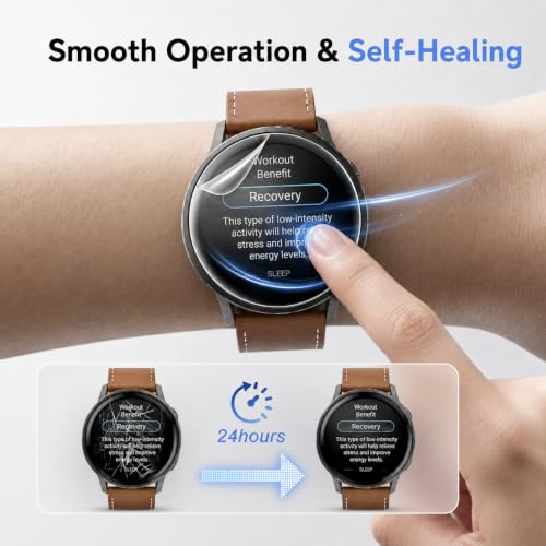 6 Pack for Garmin Venu 4 Screen Protector 45mm,Soft TPU Film | Anti Scratch, Soft Screen Protector for Venu 4 HD Clear Flexible Film, Bubble Free, Touch Sensitive, Anti Fingerprint - size: For Garmin venu 4 45mm 1.77 Inch