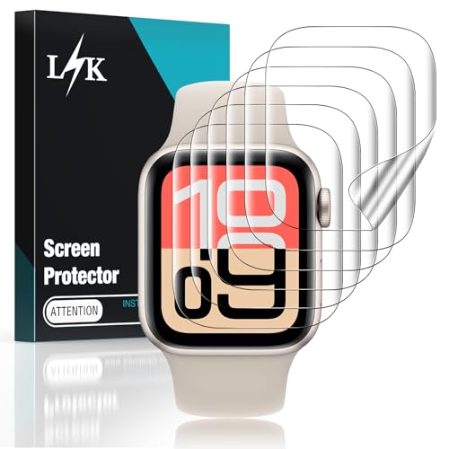 LK LϟK [6 pack] for Apple Watch SE/Series 6/5/4 Screen Protector 40mm - size: Series SE3/SE/6/5/4 40mm Protector