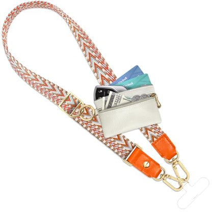 UKON Phone Lanyard Crossbody Phone Strap Widen Neck Strap Adjustable Shoulder Strap with Premium Hardware Hook Bag Strap (Orange) - color: Orange