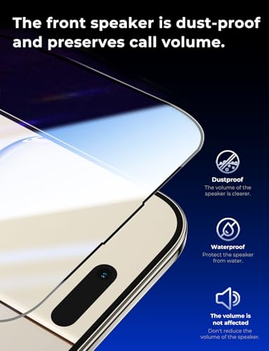MAGIC JOHN 2 Pack for iPhone Air 6.5 inch Tempered Glass Screen Protector, Auto Dust-Elimination, Bubble Free, HD Clear, Easy Installation - size: iPhone Air 6.5inch