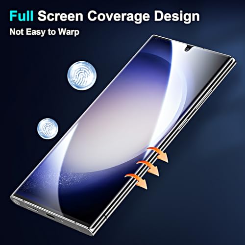 3 Pack Screen Protector for Samsung Galaxy S23 Ultra [Not Glass], Support Fingerprint Flexible TPU Film, Touch Sensitive, Anti-Scratch, Full Coverage - size: Samsung Galaxy S23 Ultra