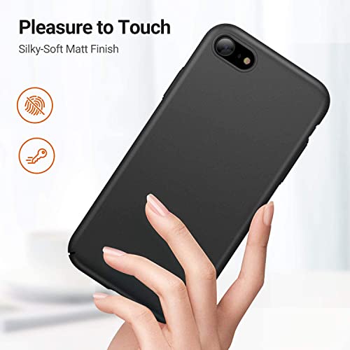 LRK Ultra Thin Black Case Compatible: Slim, Soft, and Flexible (NOT Hard) [Matte Finish] Protective Black Phone Cover - Matte Black (iPhone 6/ iPhone 6s) - size: iPhone 6/ iPhone 6s