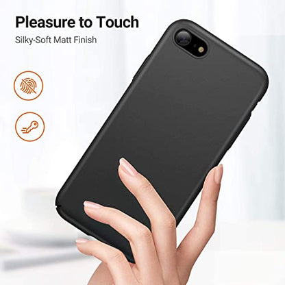 LRK Ultra Thin Black Case Compatible: Slim, Soft, and Flexible (NOT Hard) [Matte Finish] Protective Black Phone Cover - Matte Black (iPhone 6/ iPhone 6s) - size: iPhone 6/ iPhone 6s