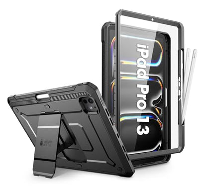 SUPCASE for iPad Pro 13 inch Case M5/M4 2025/2024 with Pencil Holder Black - color: Black, size: iPad Pro 13"