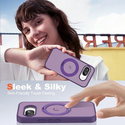 Compatible with Google Pixel 9a Case with Stand 6.3",Purple - color: Purple, size: Google Pixel 9a