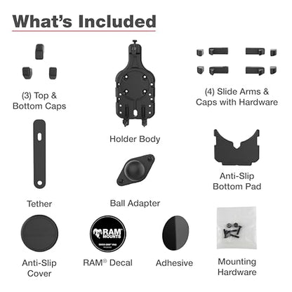 RAM MOUNTS Quick-Grip Pro Universal Phone Holder with B Size Ball - style: Without Vibration Damper