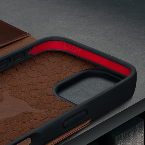TORRO Leather Case Compatible with iPhone 17 6.3" 2025 - Premium Leather Wallet Flip Case with Kickstand and Card Slots (Compatible with Official MagSafe Chargers) - Dark Brown - color: Dark Brown, size: iPhone 17