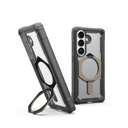 URBAN ARMOR GEAR UAG for Samsung Galaxy S26 Case 6.3" with Kickstand Plasma XTE - Magnetic Charging Compatible Transparent Rugged Military Drop Tested Protective Cover, Ash/Titanium - color: Plasma XTE - Ash/Titanium