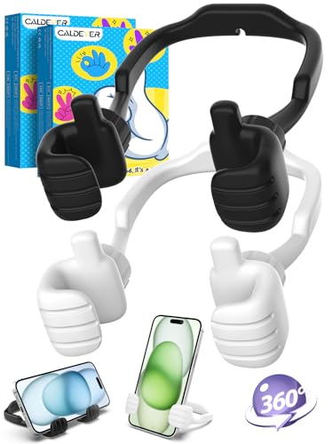 Stocking Stuffers for Teens Boys Girls Adults Cell Phone Stand Adjustable - color: Black & White
