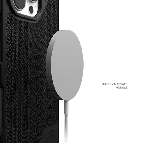 URBAN ARMOR GEAR UAG Designed for iPhone 16 Pro Max Case 6.9" Metropolis LT - Compatible with MagSafe Charging Rugged Shockproof Anti-Slip Military Grade Protective Cover, Kevlar Black - color: Metropolis LT - Kevlar Black