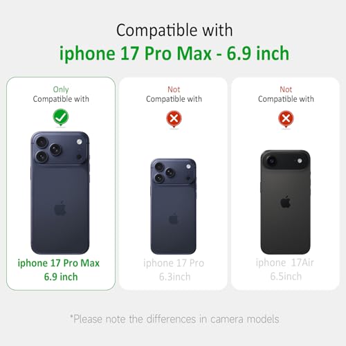 Crossbody Case for iPhone 17 Pro Max Adjustable Lanyard Strap for Women Soft TPU Bumper Case Cover Transparent Slim Shockproof Protective Phone Case for iPhone 17 Pro Max - Rose Gold - size: for iPhone 17 Pro Max