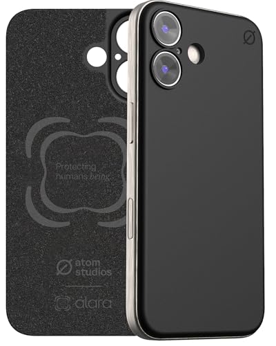 ALARA Snap On Case for iPhone 16 Magsafe Case Ultra-Thin, Black | 50% Stronger for Magsafe, Barely There Case with Raised Bezel Camera Lip, Soft Microfibre Lining, Scratchproof - color: Black, size: iPhone 16