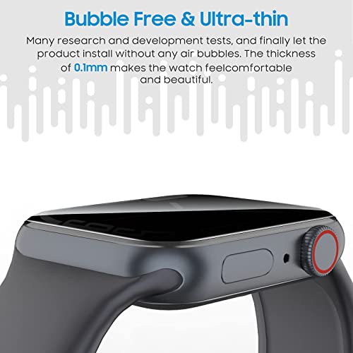 UniqueMe 6 Pack Privacy Screen Protector Compatible with Apple Watch 40mm - size: 40mm