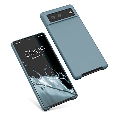kwmobile Case Compatible with Google Pixel 6 Case - TPU Silicone Phone Cover with Soft Finish - Arctic Night - color: Arctic Night, size: Pixel 6