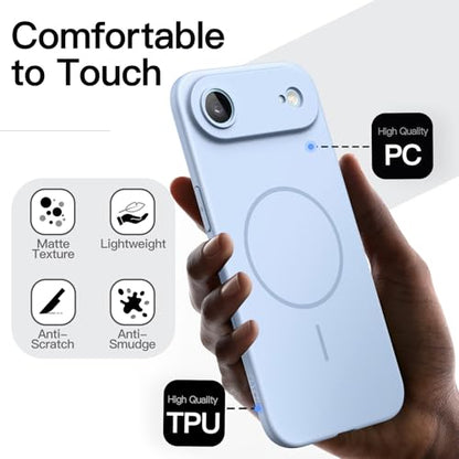 JETech Magnetic Slim Case for iPhone Air, Sky Blue - color: Sky Blue, size: iPhone Air