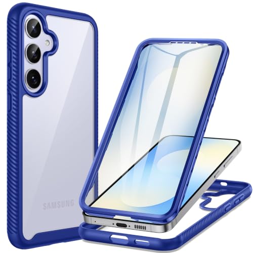 seacosmo Designed for Samsung Galaxy S25 FE Case, Full Body Shockproof Cover, with Built-in Screen Protector Slim Fit Protective Case for Samsung S25 Fe Case, Blue - color: Blue, size: Samsung Galaxy S25 FE