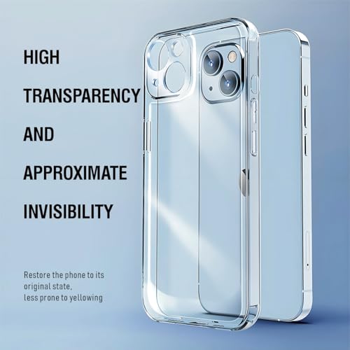 for iPhone 15 Pro Case,Anti-Yellowing,Military-Grade Drop Protection,Clear Slim Soft TPU Shockproof Phone Case,2 Pcs - color: Clear for iphone 15 Pro