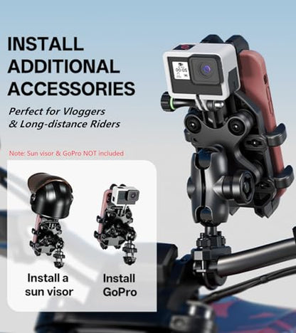 Kewig Motorcycle Phone Mount with Vibration Dampener