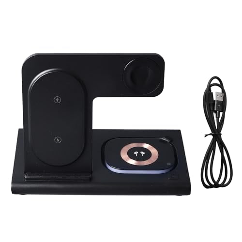 3 in 1 Wireless Charging Station 25W Fast Charger Stand for Smartphone Earbuds Smart Watch, Cell Phone Charging Station with Overcharge Protection, Lightweight Portable Multi (#1)