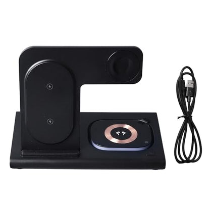 3 in 1 Wireless Charging Station 25W Fast Charger Stand for Smartphone Earbuds Smart Watch, Cell Phone Charging Station with Overcharge Protection, Lightweight Portable Multi (#1)