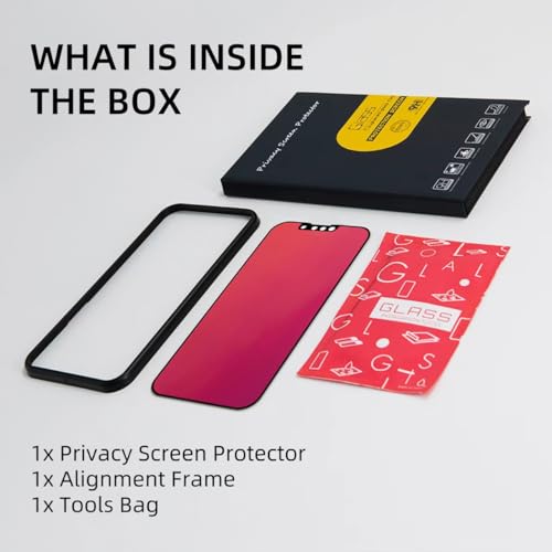 EGKimBa Privacy Screen Protector Compatible with iPhone 13 Mini, 5.4 inch Gradient Colorful Electroplated Anti-Spy Anti-Blue Light Tempered Glass - size: iPhone 13 Mini