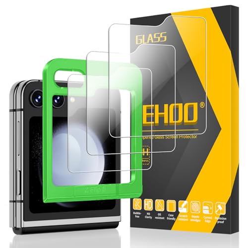 Front Screen Protector for Samsung Galaxy Z Flip 5, 9H Tempered Glass Film, Anti-Scratch, HD Clear,3 Packs - size: Galaxy Z Flip 5