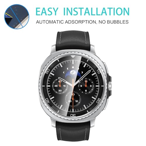 5 Pack Tempered Glass for Samsung Galaxy Watch 8 CLASSIC 46mm Screen Protector,9H Hardness,Anti-Fingerprints,No Bubbles,HD-Clear,Full Coverage Watch Film for Samsung Watch 8 CLASSIC 46mm - color: Samsung Galaxy Watch 8 CLASSIC 46mm