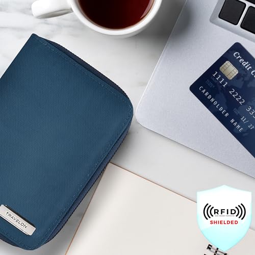 Travelon RFID Blocking Passport Zip Wallet - color: Smoke