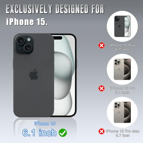 Wallet Case for iPhone 15 6.1", Light Brown | RFID-Blocking Card Holder, Kickstand, Magnetic Closure, PU Leather Folio Flip Cover, Protective Women Men Cases - color: Light Brown, size: iPhone 15