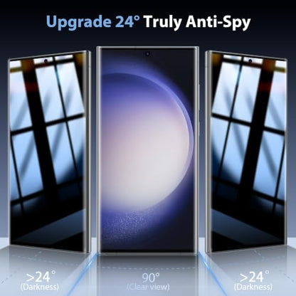 V-PORYADKU 2+2 Pack for Samsung Galaxy S23 Ultra Privacy Screen Protector - size: 6.8-inch
