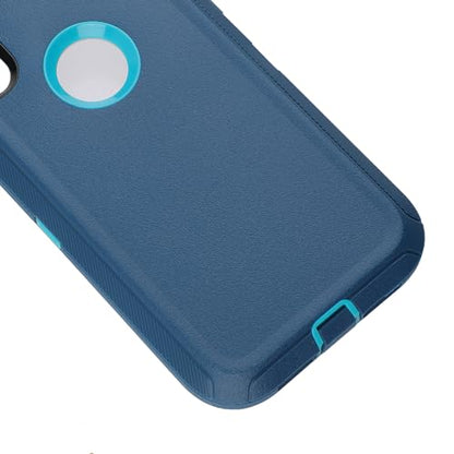 Co-Goldguard Case for iPhone XR Case 3-Layer Heavy Duty Bumper Cover Military Grade Drop Protection Shockproof Phone Case for iPhone XR 6.1 CyanGreen - color: CyanGreen