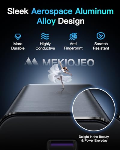 12 Ports Aluminum Alloy MEKIOJEO 380W Charging Station USB C Charger Block - color: Gray