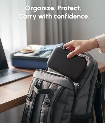 HICOBER Travel Case for 3-in-1 Charging Station, Case Only, Black - color: Matte Black