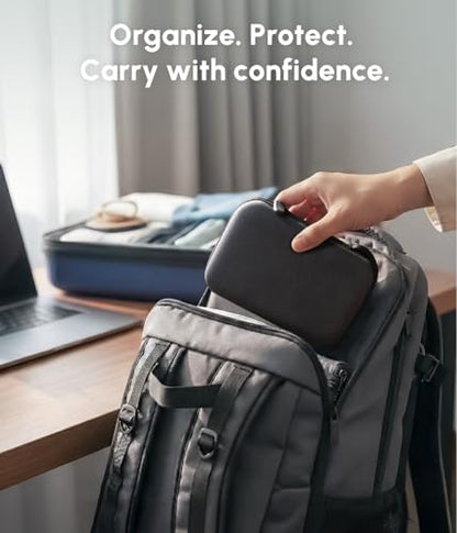HICOBER Travel Case for 3-in-1 Charging Station, Case Only, Black - color: Matte Black