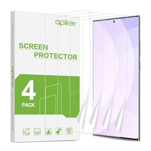 apiker 4 Pack Screen Protector Compatible with Samsung Galaxy Note 10 Plus