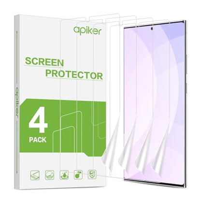 apiker 4 Pack Screen Protector Compatible with Samsung Galaxy Note 10 Plus