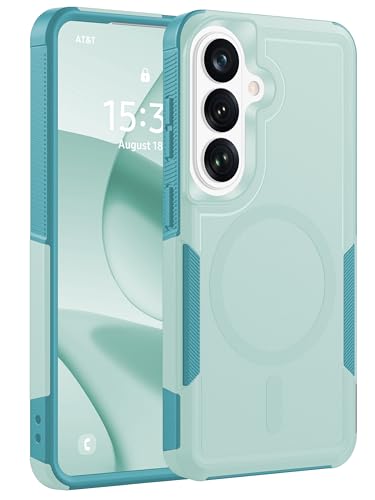for Samsung Galaxy S26 Case Rugged Dual-Layer Shockproof Mintgreen | Fit for Magsafe, Heavy Duty Military-Grade Protection, Matte Finish Scratch Resistant Anti-Fingerprint, S 26 Phone Case - color: Mintgreen