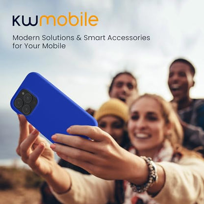 kwmobile Case Compatible with iPhone 15 Pro Case - Slim Soft TPU Silicone Cover - Baltic Blue - color: Baltic Blue, size: iPhone 15 Pro
