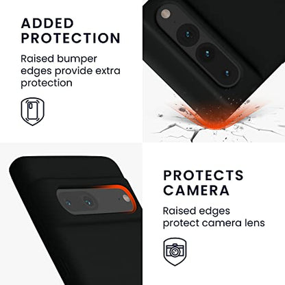 kwmobile Case Compatible with Google Pixel 7 Pro Case - TPU Silicone Phone Cover with Soft Finish - Black - color: black, size: Pixel 7 Pro