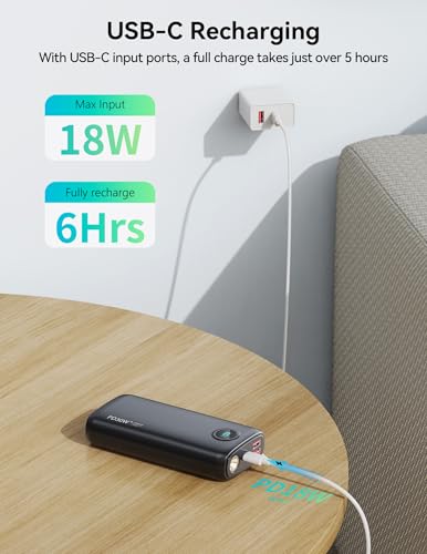 DIAMUAR Portable Charger 30000mAh, 30W USB C Fast Charging, 3W Flashlight