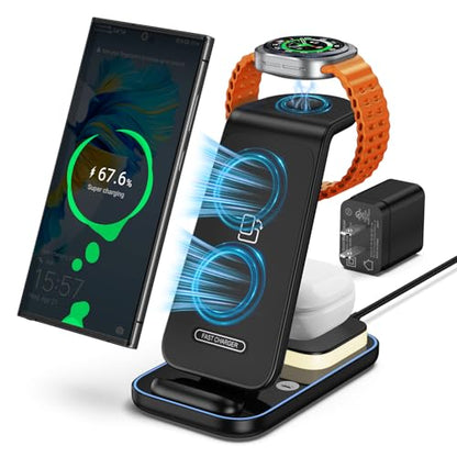 Wireless Charger Samsung Charging Station for Samsung Devices