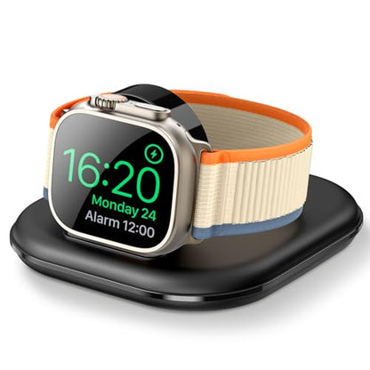 for Apple Watch Charger Stand, Magnetic Fast Charging Dock Portable Design - color: Black