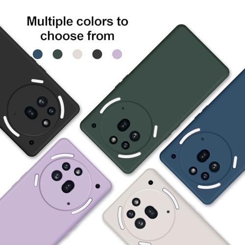 GiiYoon Silicone Case for Nothing Phone 3a Pro, Purple - color: Purple, size: Nothing Phone 3a Pro