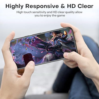OMOTON 3+2 Pack for Google Pixel 8a Screen Protector 6.1 inch - size: Pixel 8a-6.1 inch