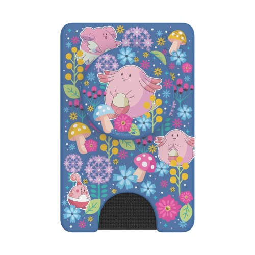 PopSockets Adhesive Phone Wallet and Card Holder with Grip, Pokemon - Chansey Wonderland Pw+ - color: Chansey Wonderland, style: Adhesive