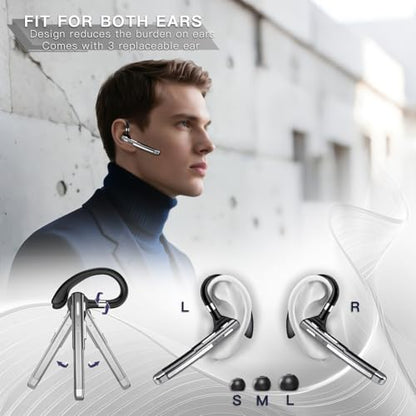 Bluetooth Headset, 100Hrs Bluetooth Earpiece