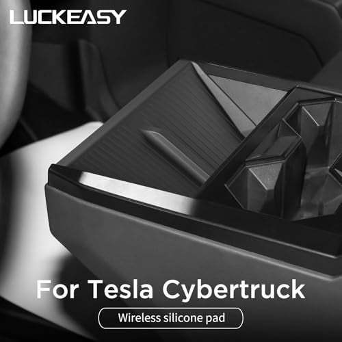 LUCKEASY Wireless Charger Mat for Tesla Cybertruck 2023-2025 2026 - size: Classic Style - Cybertruck 2023-2025