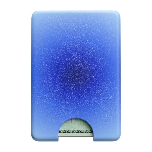 Casely MagWallet | Aura | Cobalt Clarity | Blue | Slim Wallet Card Holder | Compatible with MagSafe | Soft-Touch Hard Silicone | Holds Up to 3 Cards - color: Aura | Cobalt Clarity | Blue