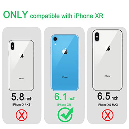 JJGoo Compatible with iPhone XR Case Clear Soft Transparent Shockproof Protective Slim Thin Bumper Phone Cover for XR, Clear Black - color: Black