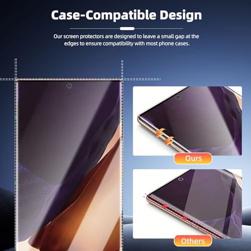 3+2 Pack Galaxy Note 20 Ultra Screen Protector, 9H Tempered Glass, HD Clear, Fingerprint Compatible, Camera Lens Protector for Samsung Galaxy Note 20 Ultra 5G 6.9 Inch - size: Galaxy Note 20 Ultra 6.9 inch